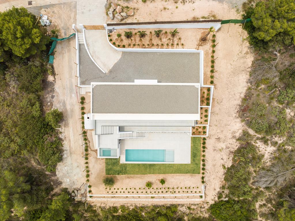 Lujosa villa de nueva Obra a 400m de Cala Tarida con increíbles vistas